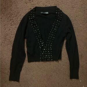FOREVER 21 BLACK CARDIGAN